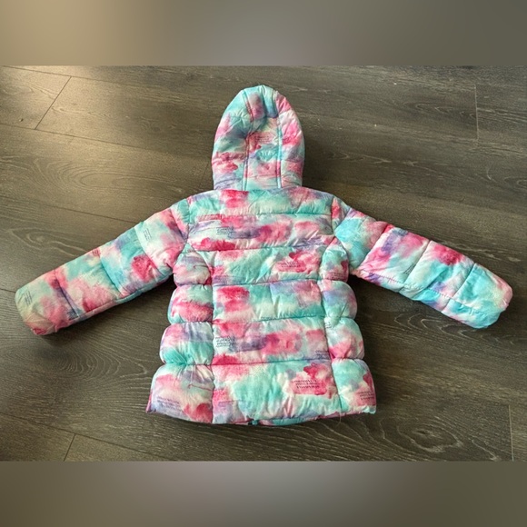 Colorful Puffer Jacket with Hood - Picture 4 of 7